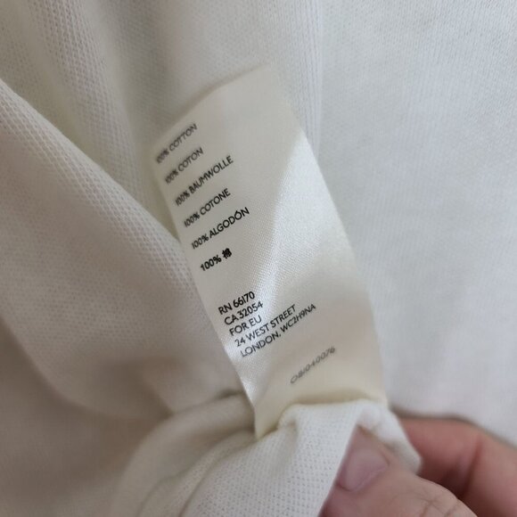 Free People Military Mix Henley Long‎ Sleeve Top Cream Combo Size Small NWT - Picture 11 of 11